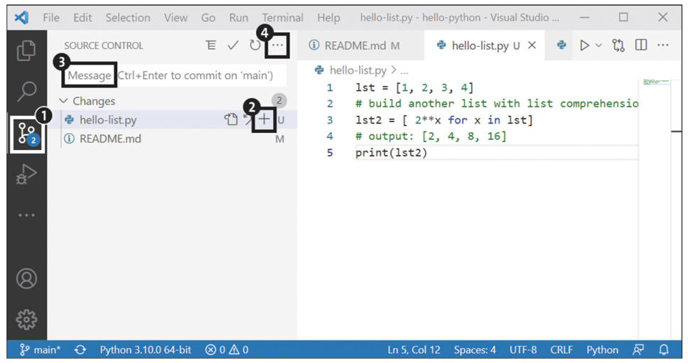 Learning to Program with Git Support