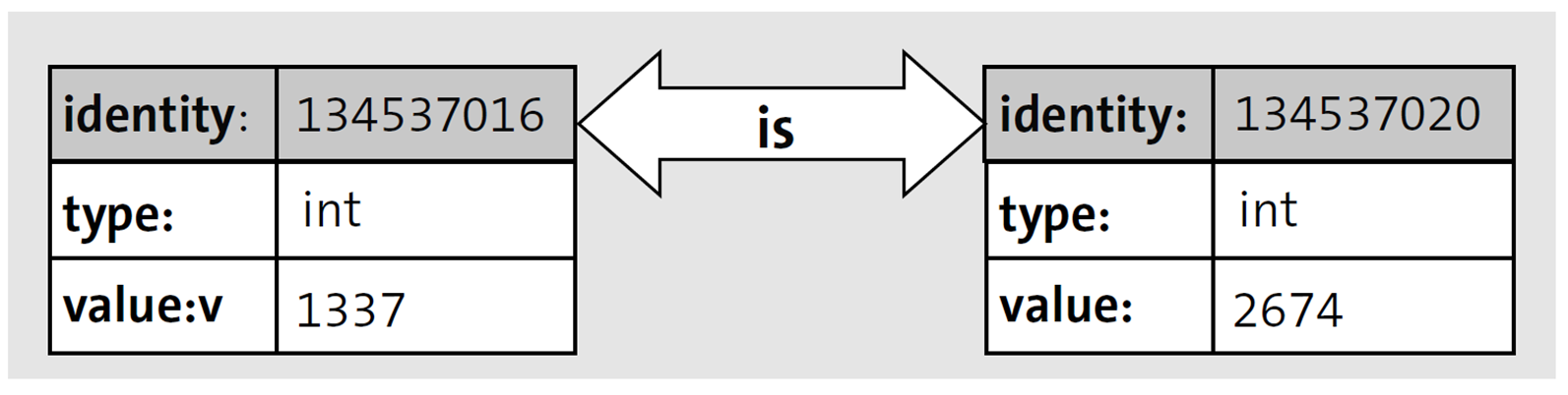 Identity Comparison of Two Instances