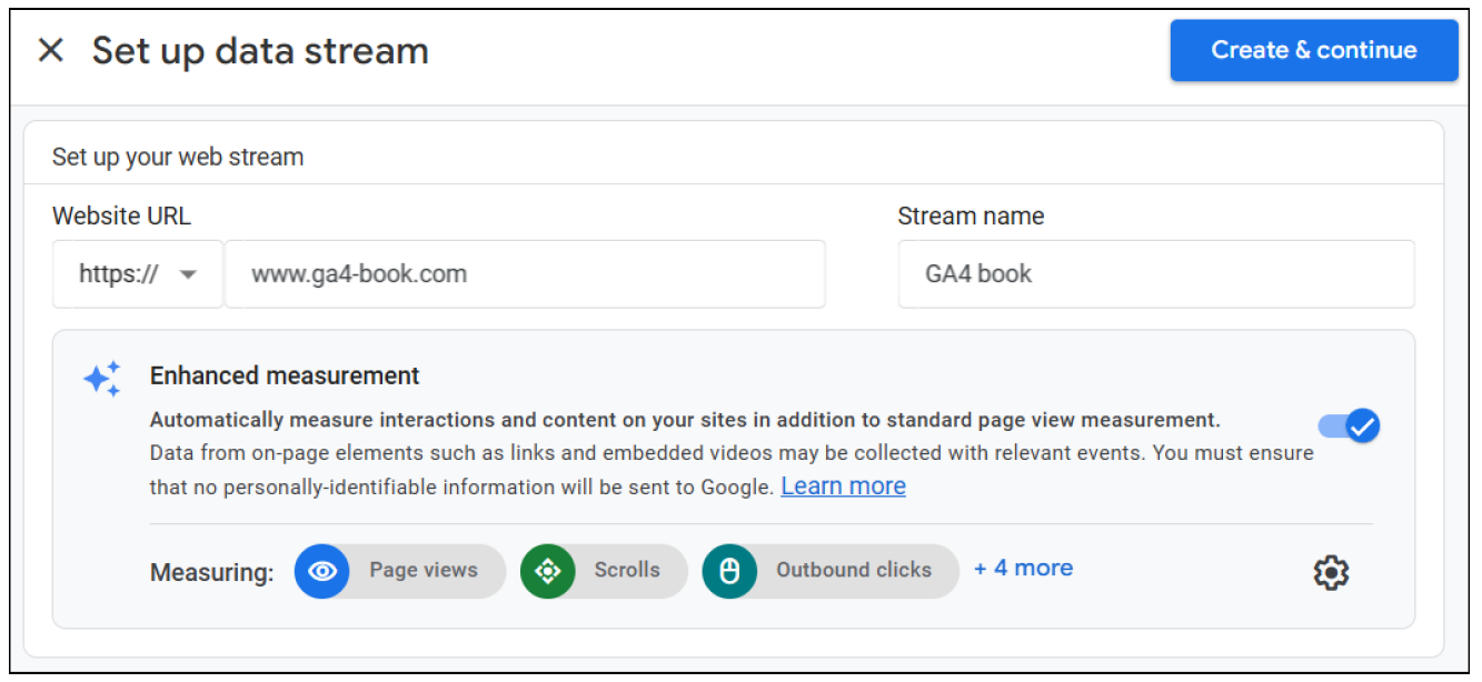 Optimized Analyses During the Data Stream Setup
