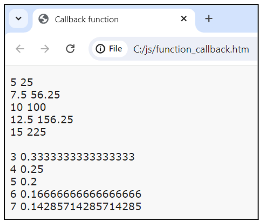 Callback Function