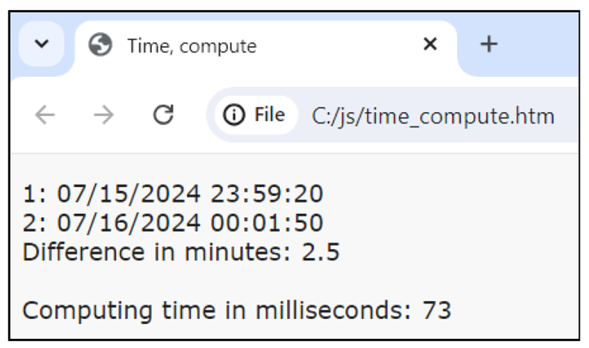 Calculating Time Differences