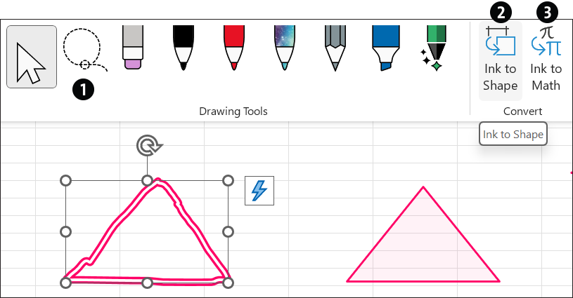 Converting Freehand Drawing into Shape