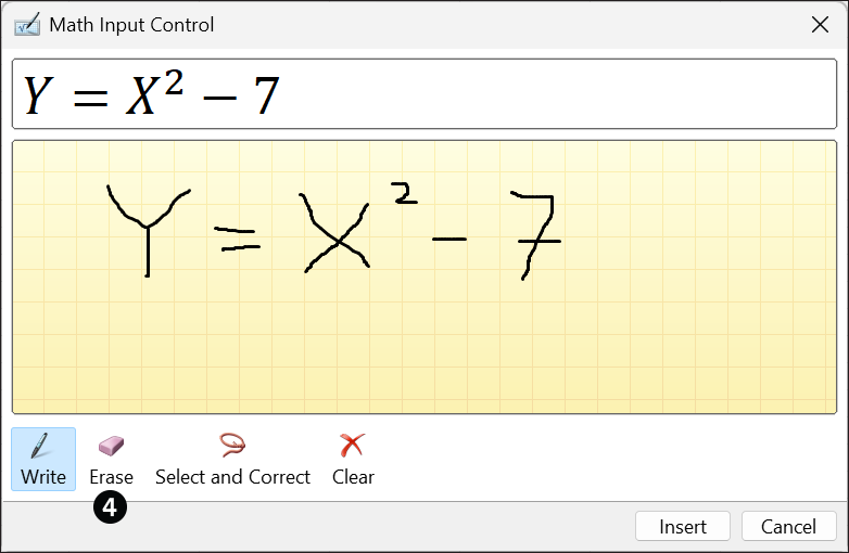 Entering a Formula by Hand