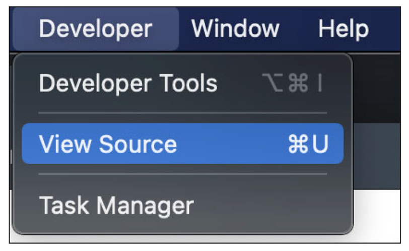 Show Source Code in Opera