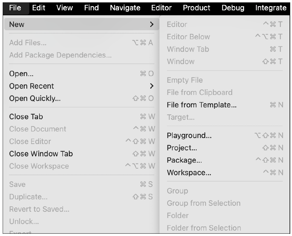 Starting New Playground in Xcode
