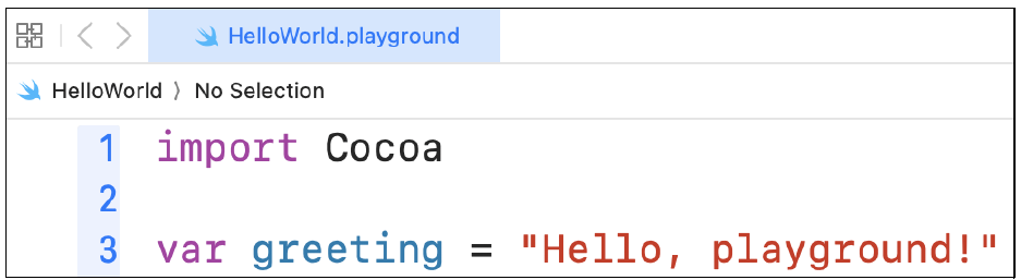 Initial Playground Code