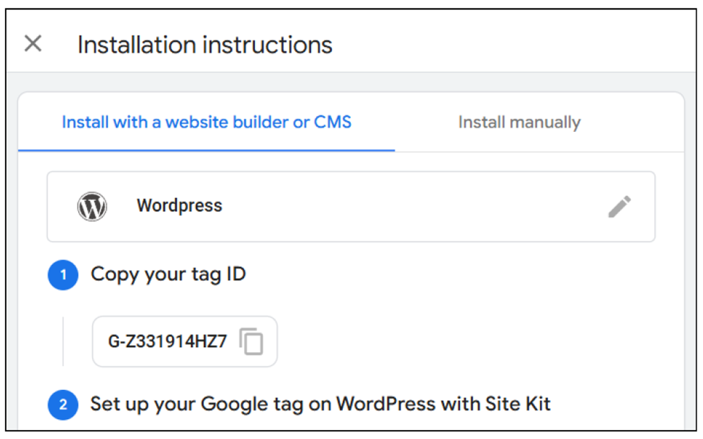 Installation Instruction(s) for Integrating GA4 into Your Website