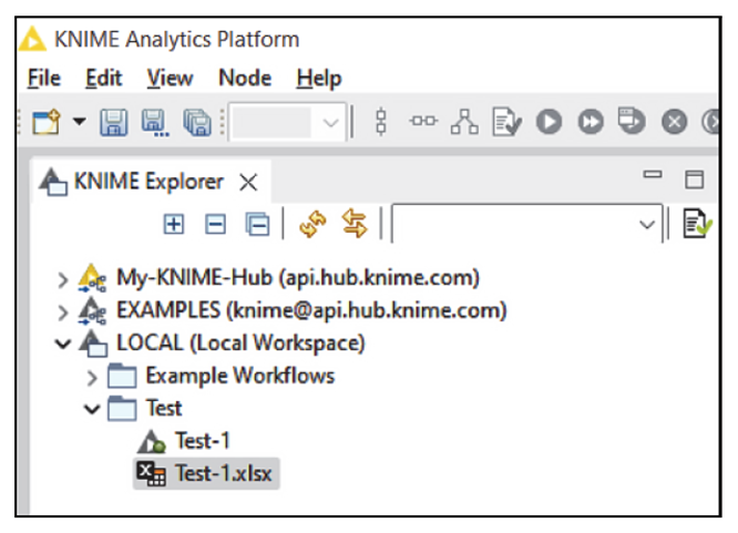 File Structure in KNIME Explorer