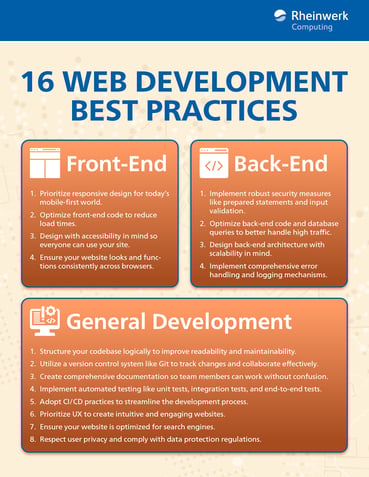 16 Web Development Best Practices for Front-End, Back-End, and Full ...